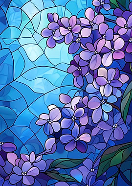 Lilac Stained Glass