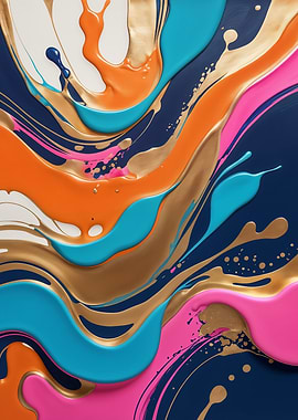 Fluid Swirls of Color