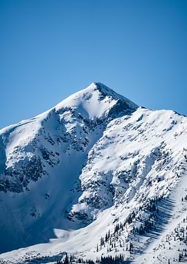Snowy Mountain Peak