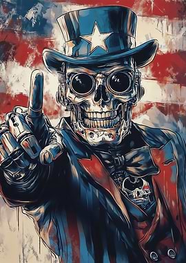 Uncle Sam Skull