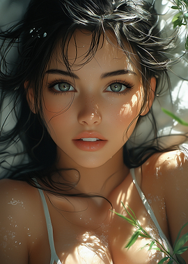 Woman with Green Eyes