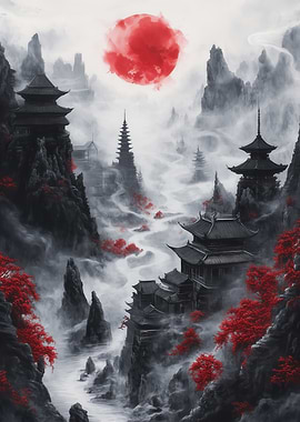 Japanese Temple Landscape