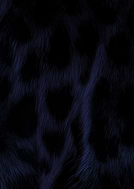 Melanated Jaguar Dark Fur Texture