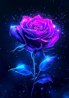 Neon Rose