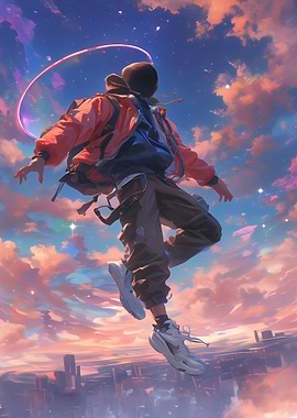 Man Cool Flying High