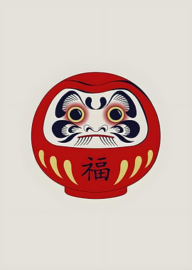 Daruma Doll Illustration