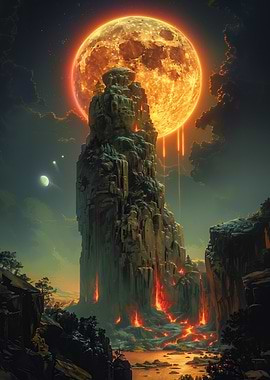 Lava Moon Landscape