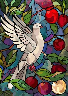 Dove Stained Glass