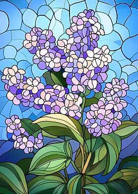 Lilac Stained Glass