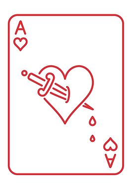 Ace of Hearts with Dagger