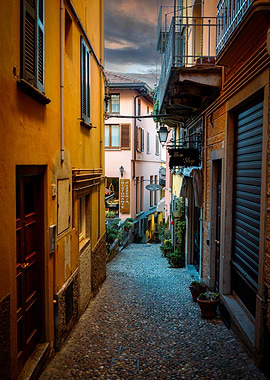 Cobblestone Alleyway in Italy