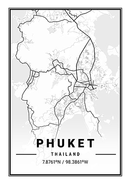 Phuket Island Map