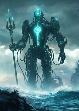 Cybernetic Poseidon, the Abyssal Leviathan
