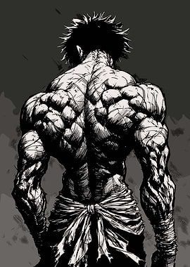 Muscular Anime Character