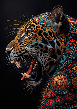 Mandala Jaguar Art