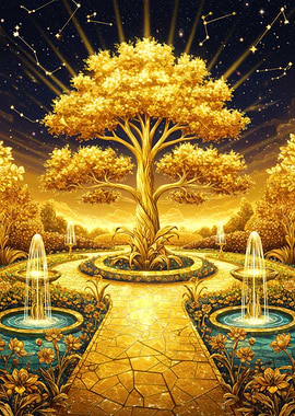 Golden Garden Tree