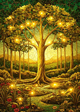 Golden Tree of Light