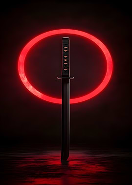 Katana with Red Ring
