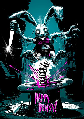 Creepy Bunny Illustration