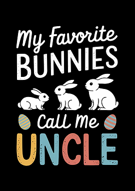 Funny Easter Uncle Bunny