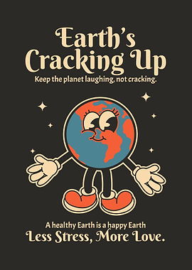 Retro Cartoon Earth Design