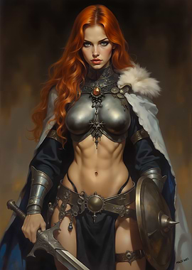 Red-Haired Warrior Woman