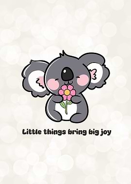 Koala with Flower