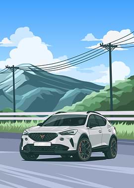 CUPRA Formentor on Mountain Road