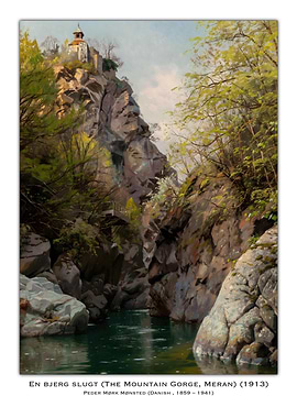 Mountain Gorge Painting