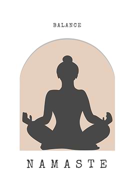 Yoga Silhouette Poster