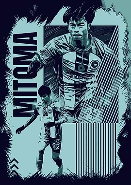 Mitoma Soccer Art