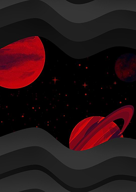 Red Planets in Space