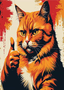 Cat Thumbs up
