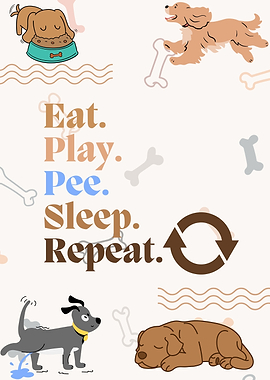 Dog Life Cycle Print