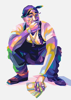 Tupac Shakur Digital Art