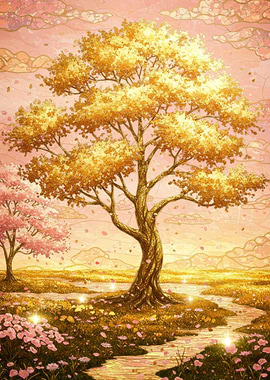 Golden Tree Sakura Garden