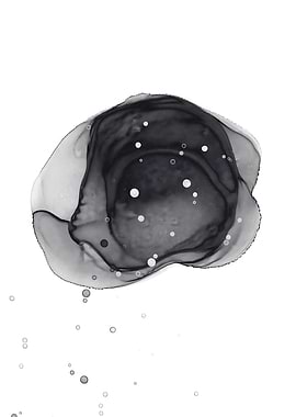 Monochrome Minimalist Ink Sphere