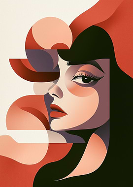 Abstract Woman Portrait