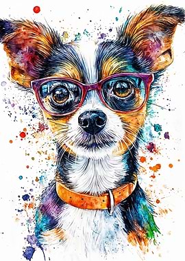 Chihuahua with Glasses