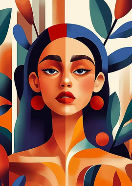 Woman with Floral Headband