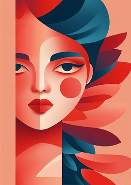 Abstract Woman Portrait