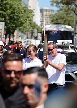 Torchbearer in Marseille