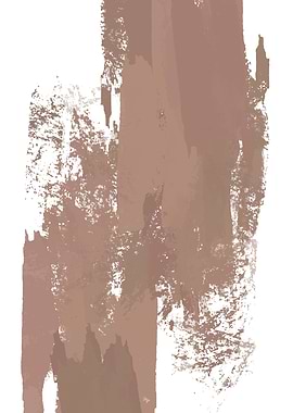 Abstract Brown Brushstrokes