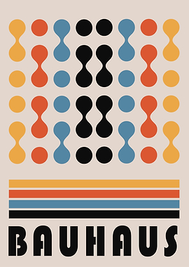 Bauhaus Geometric Art Print
