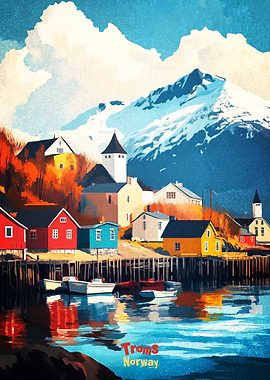Troms Norway Art Poster