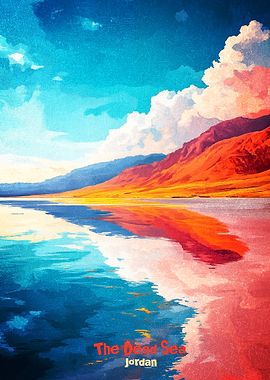 The Dead Sea Jordan Art Poster