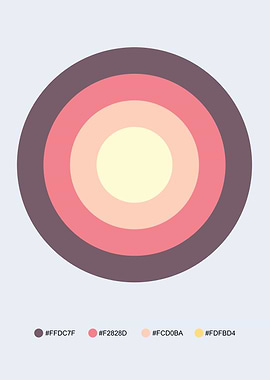 Concentric Circles Color Palette
