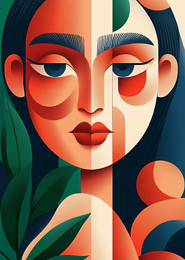 Abstract Woman Portrait