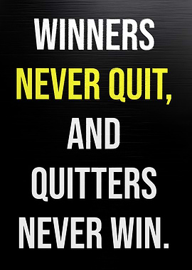 Winners Never Quit Poster
