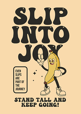 Retro Banana Quote Design